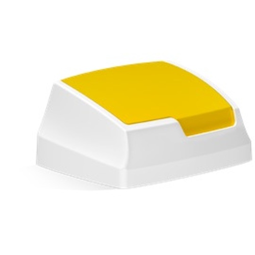 Kunststoffdeckel Klappe - gelb