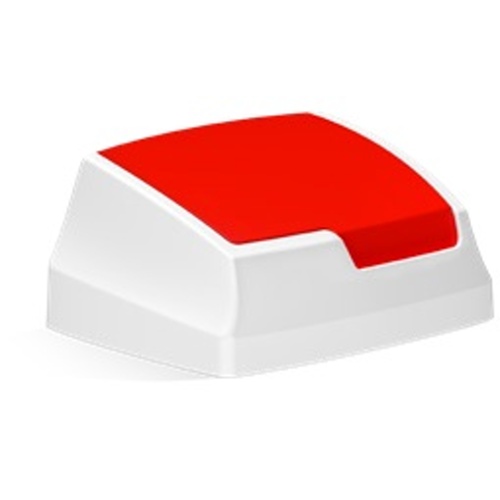 Kunststoffdeckel Klappe - rot