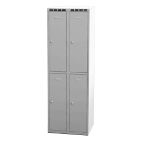 Kleiderschrank getrennt B 600 mm - grau