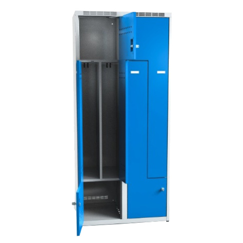 Kleiderschrank Z B 800 - grau/blau