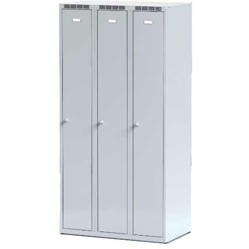 Kleiderschrank B 900 mm - grau