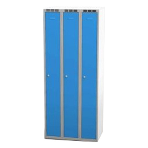 Kleiderschrank B 750 mm - grau/blau