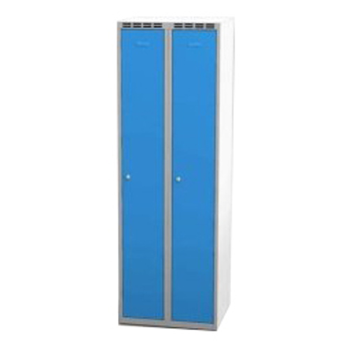 Kleiderschrank B 600 mm - grau/blau