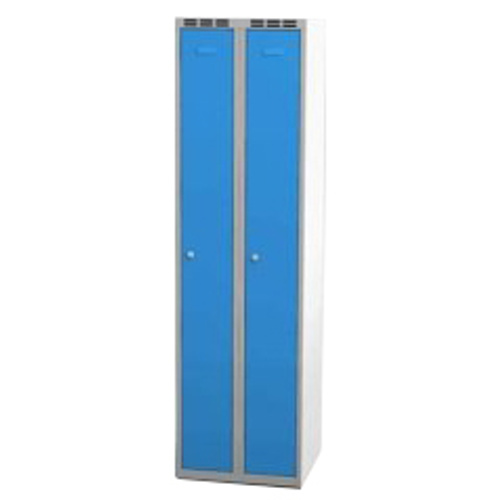 Kleiderschrank B 500 mm - grau/blau