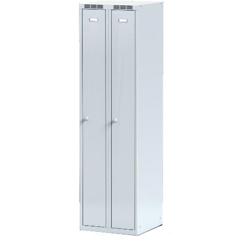 Kleiderschrank B 500 mm - grau