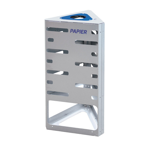 Abfallbehälter „Dreieck“ - blau - ohne Dach