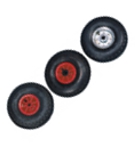 Räder mit Luftschlauch