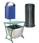 Körbe für kommunalen Abfall